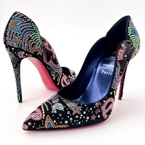 NWOB Christian Louboutin Multicolor Embellished Heels